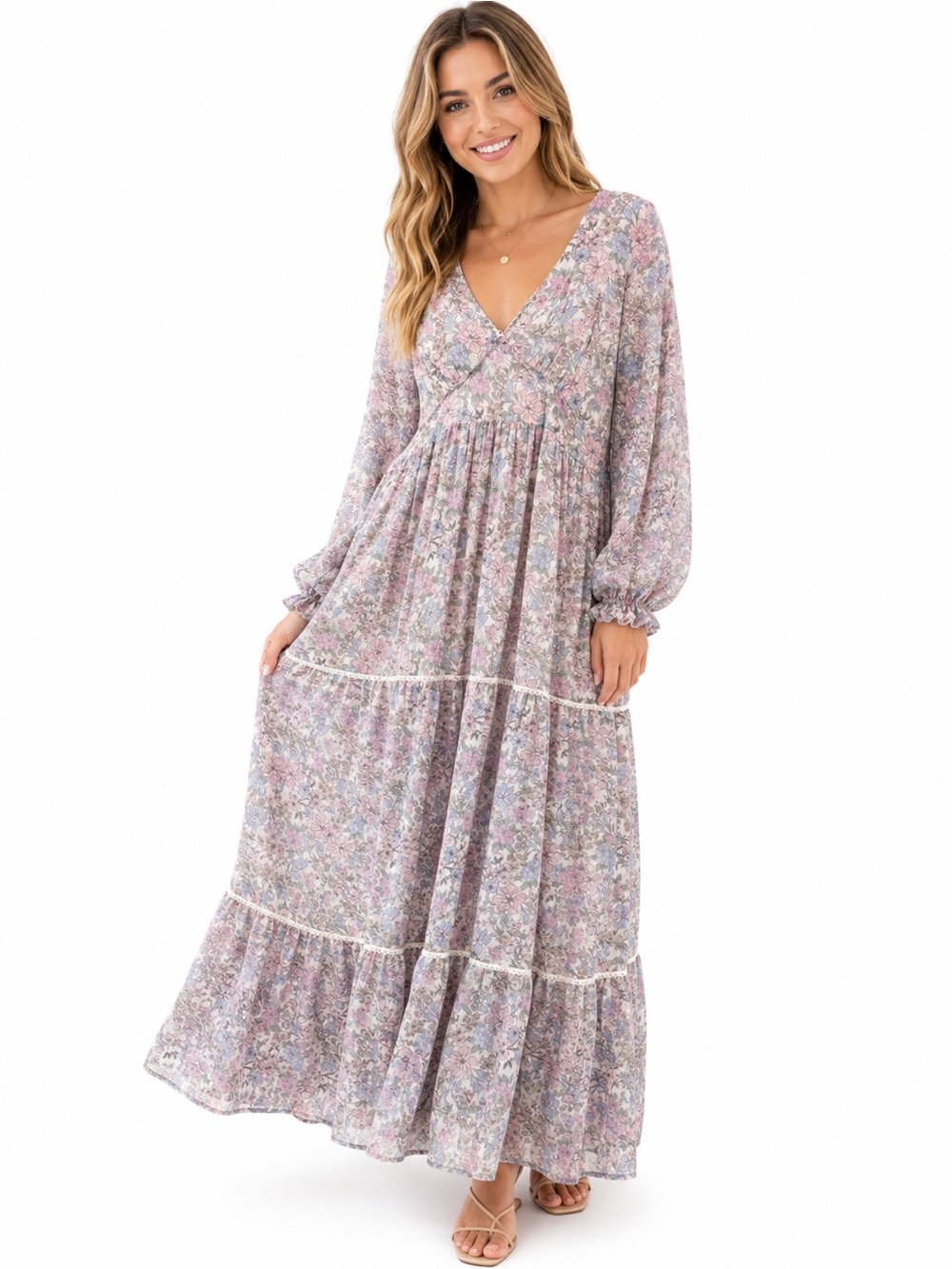 Coco + Jaimeson XL floral maxi dress